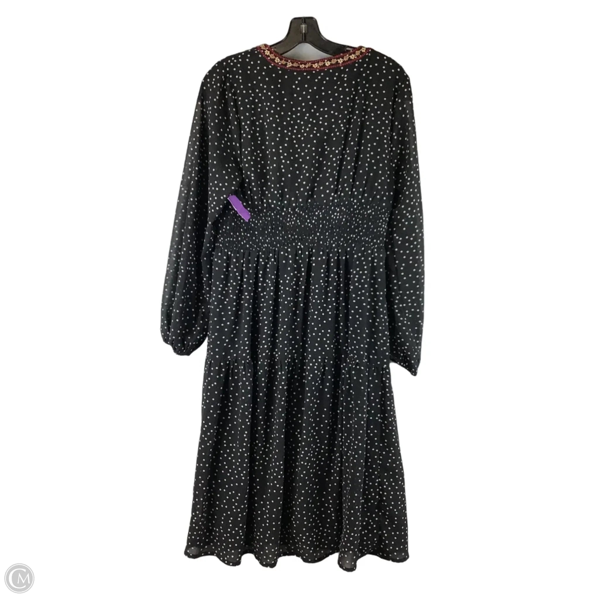 Dress Casual Maxi By Andree By Unit In Polkadot Pattern, Size: M