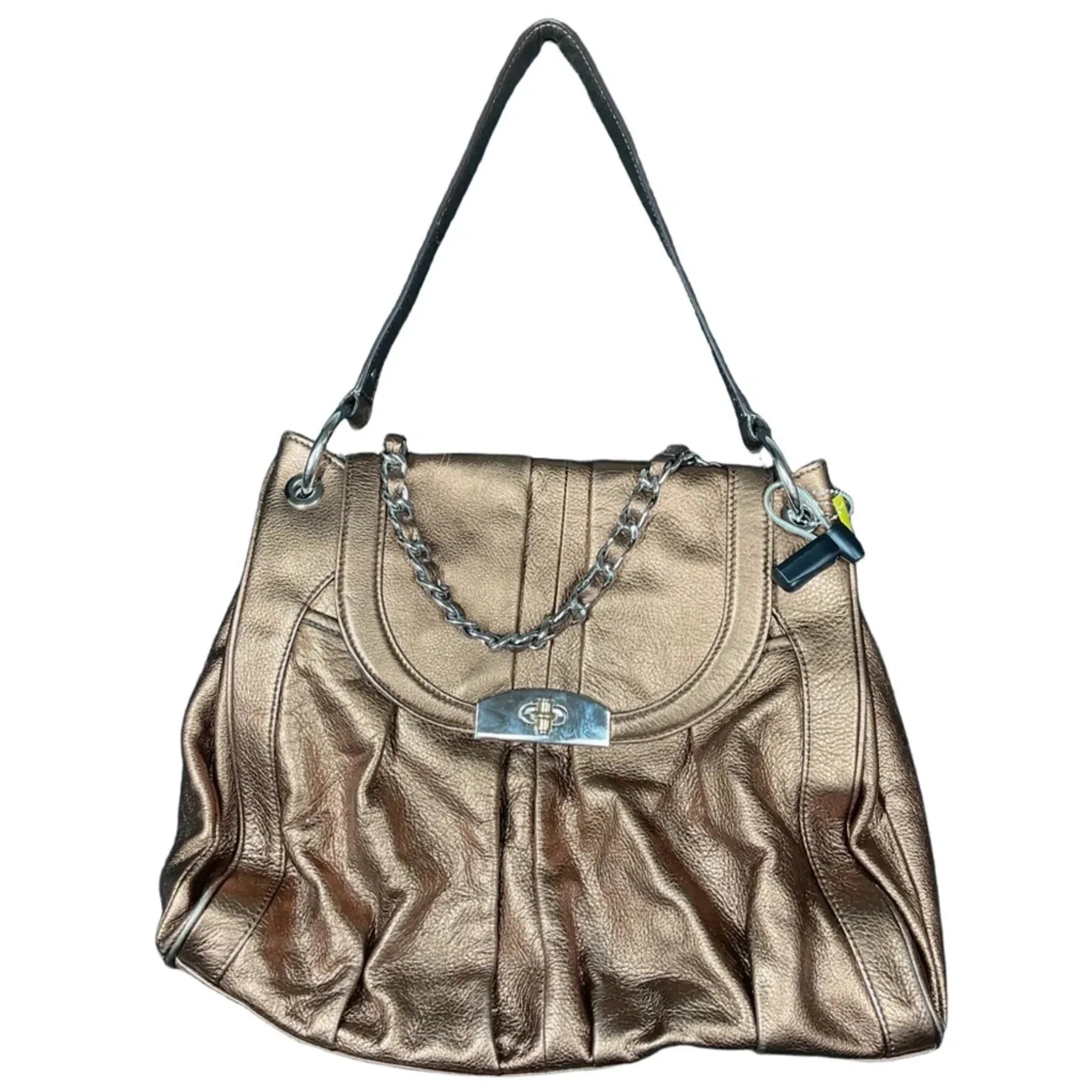 Handbag Leather By B. Makowsky, Size: Large