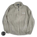 Jacket Fleece By New Balance In Beige, Size: M