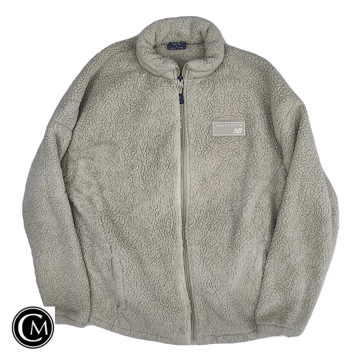 Jacket Fleece By New Balance In Beige, Size: M