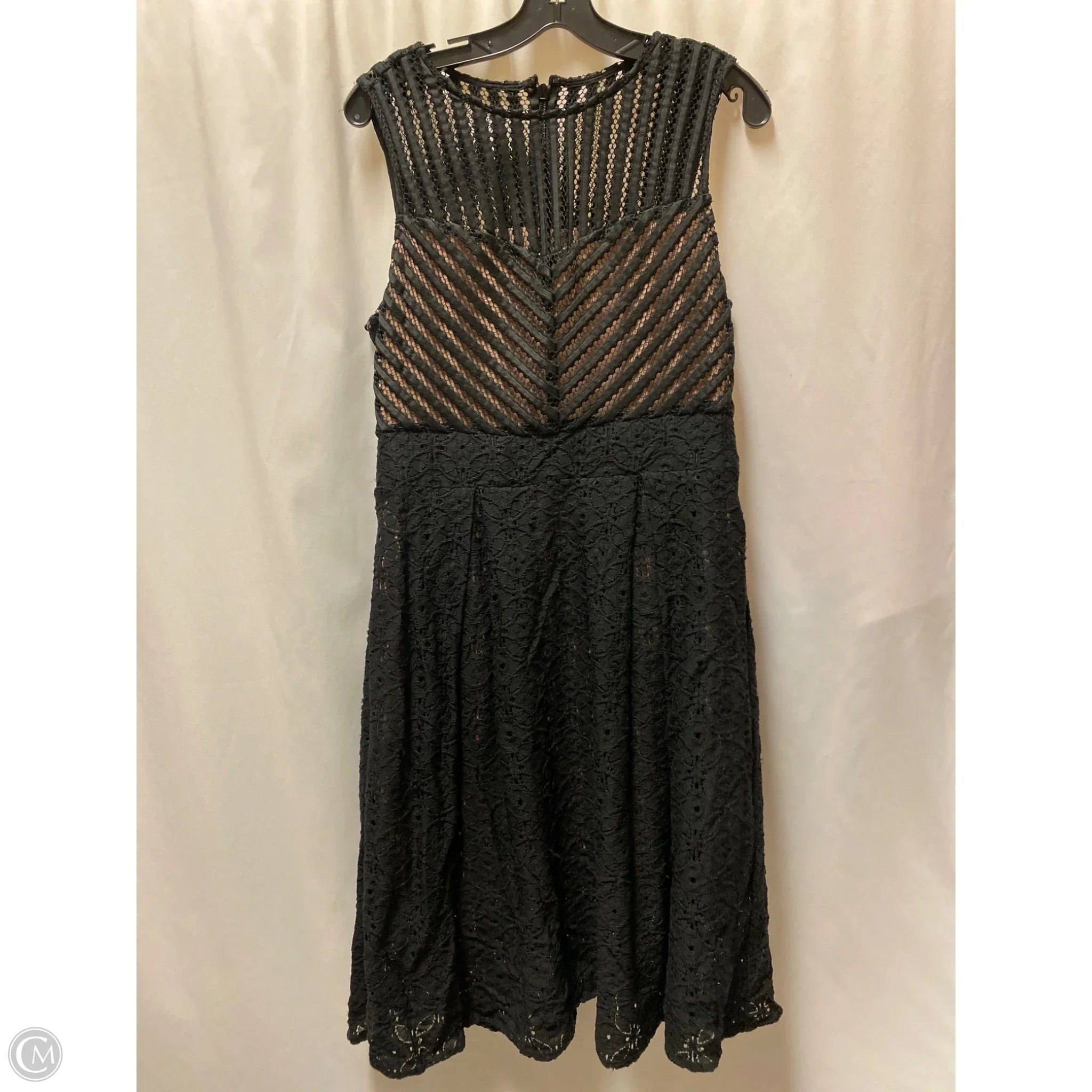 Dress Casual Midi By New York And Co In Black, Size: M