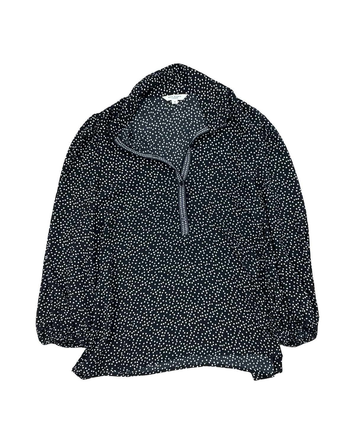 Top 3/4 Sleeve By Max Studio In Black, Size:M