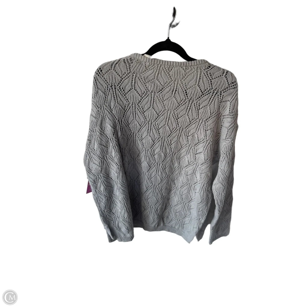 Sweater By Peace Love World In Grey, Size: M