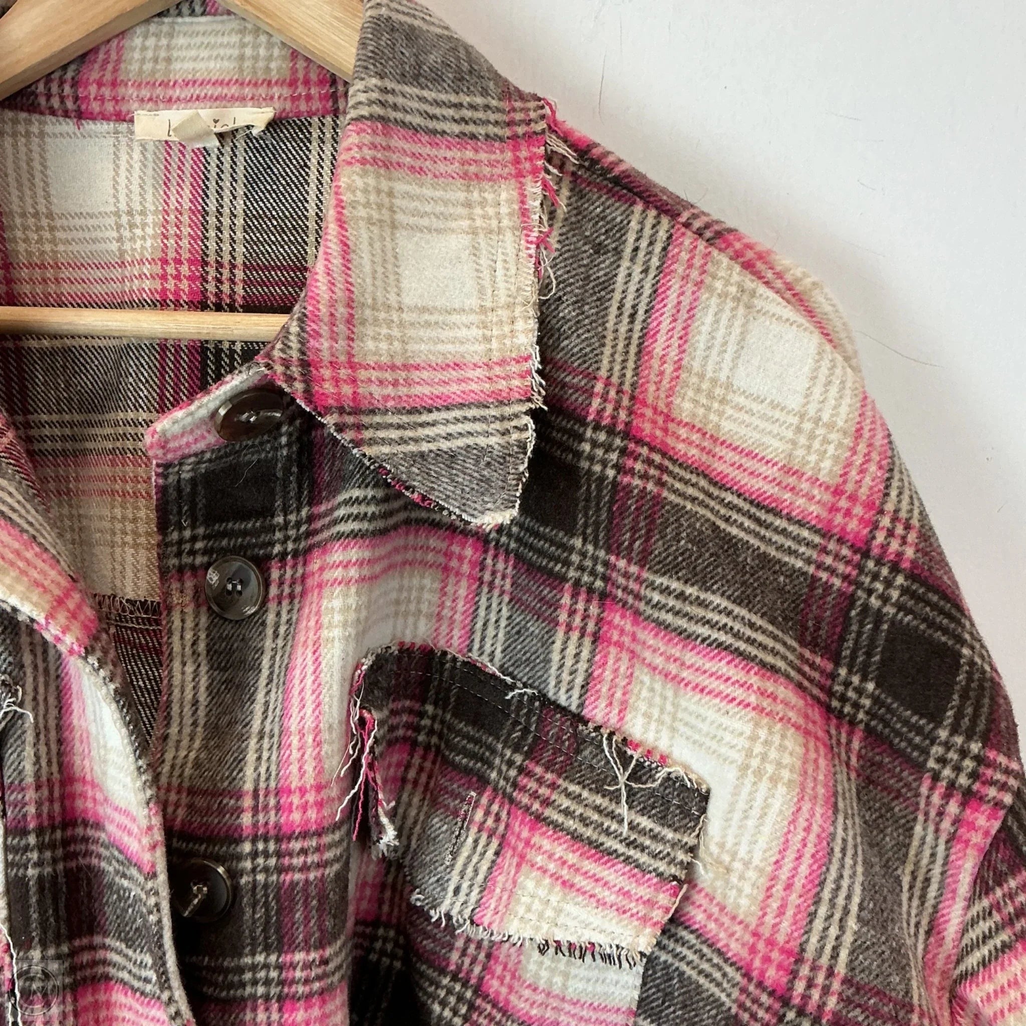 Jacket Other By La Miel In Plaid Pattern, Size: M
