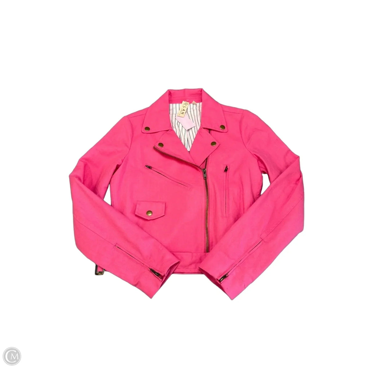 Jacket Moto By Dolan Left Coast In Pink, Size: Xs