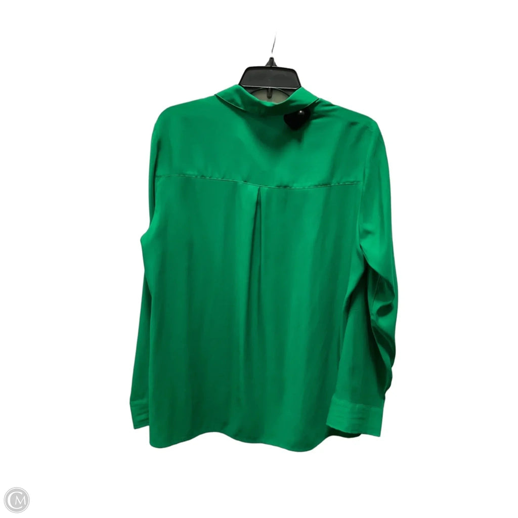 Top Long Sleeve By Express In Green, Size: L
