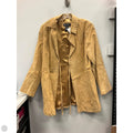 Jacket Leather By Denim And Company In Tan, Size: L