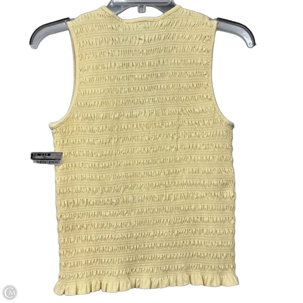Blouse Sleeveless By Loft In Yellow, Size: S