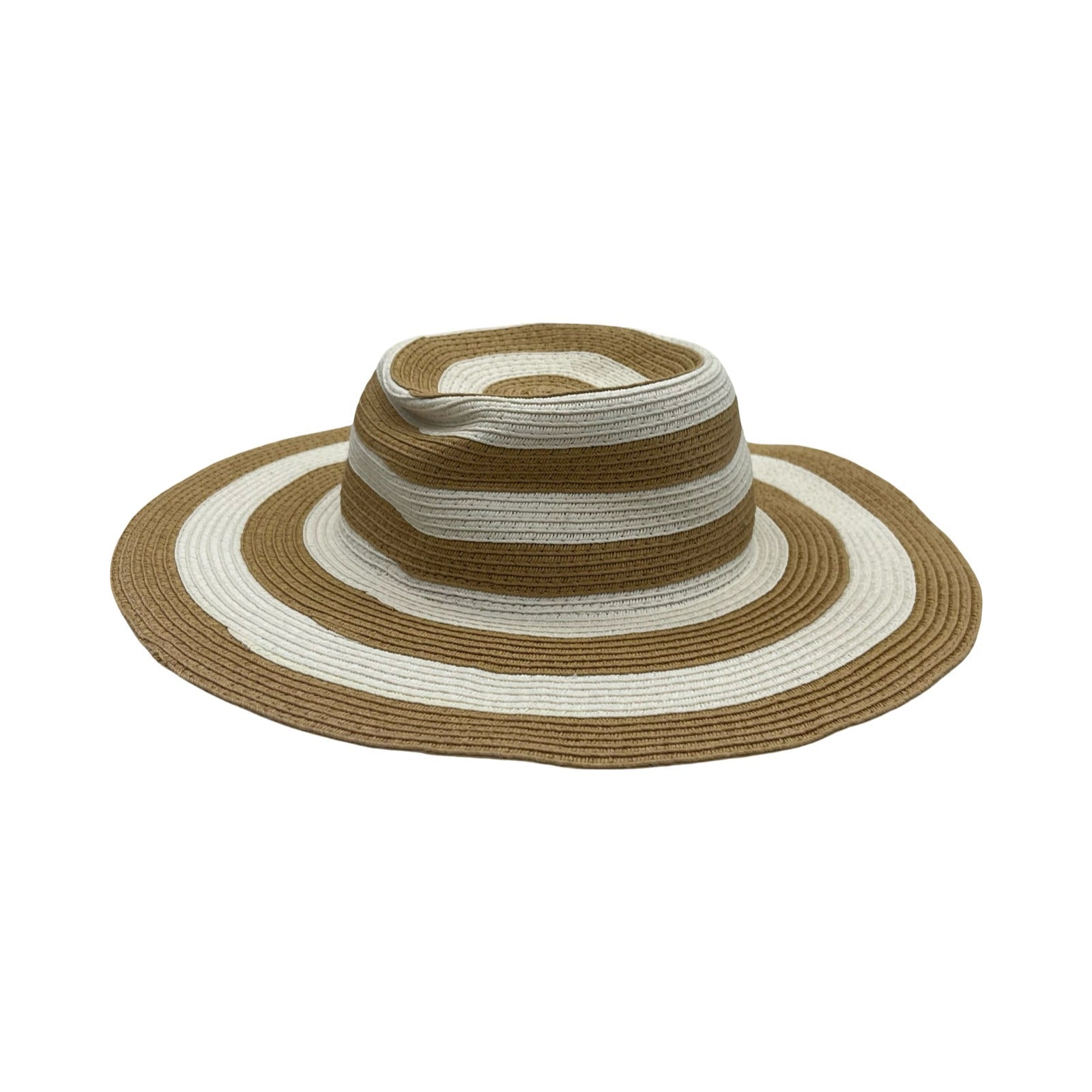 Hat Sun By Time And Tru In Tan & White