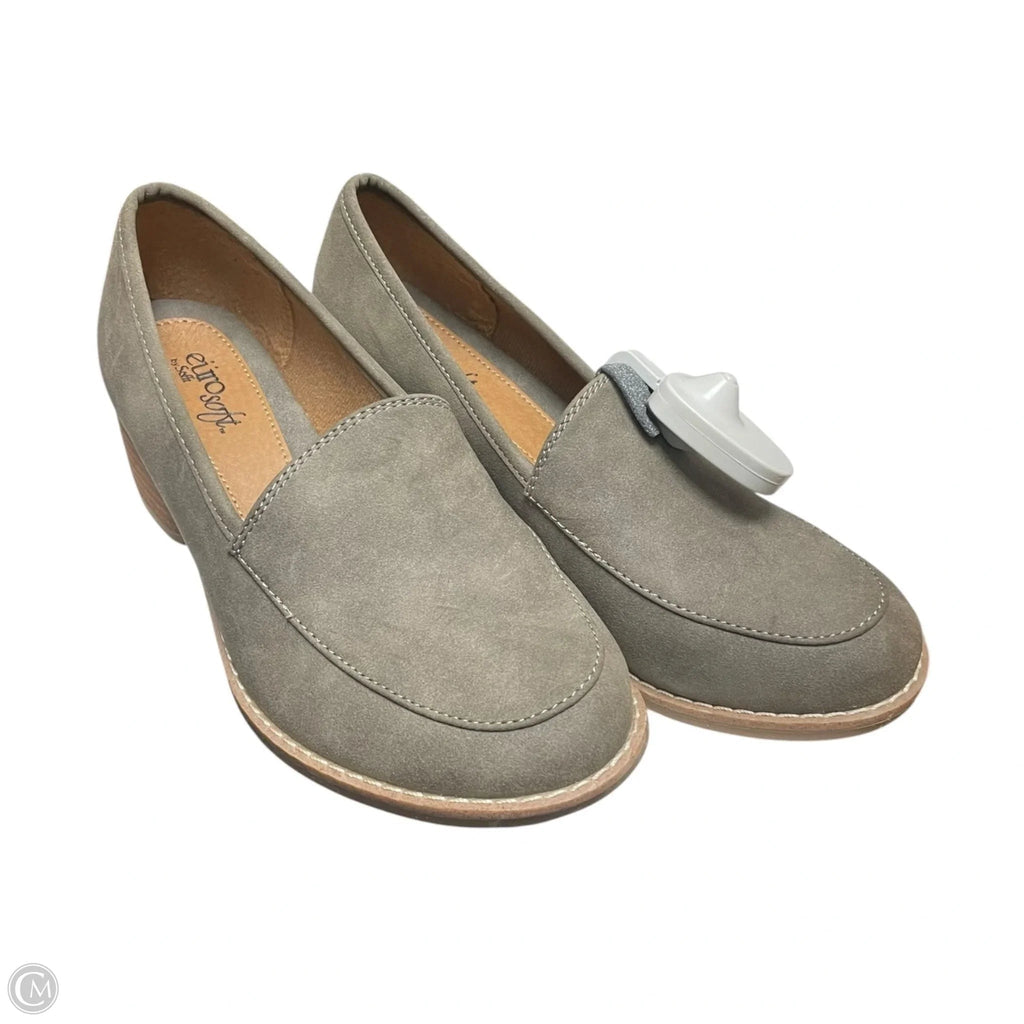 Shoes Heels Block By Sofft In Taupe, Size: 7.5