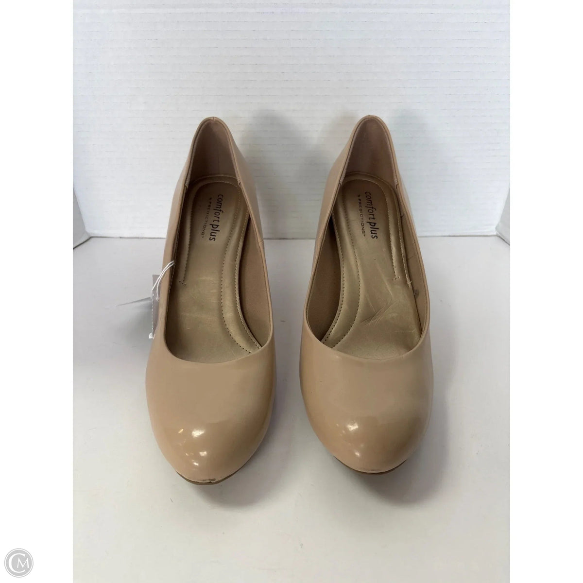 Shoes Heels Kitten By Comfort Plus In Beige, Size: 12