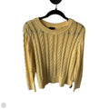 Sweater By Talbots In Yellow, Size: L