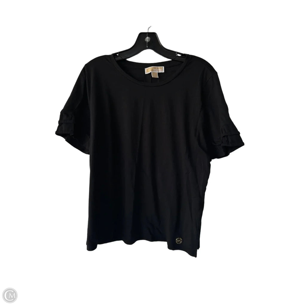 Top Short Sleeve By Michael By Michael Kors In Black, Size: Xl