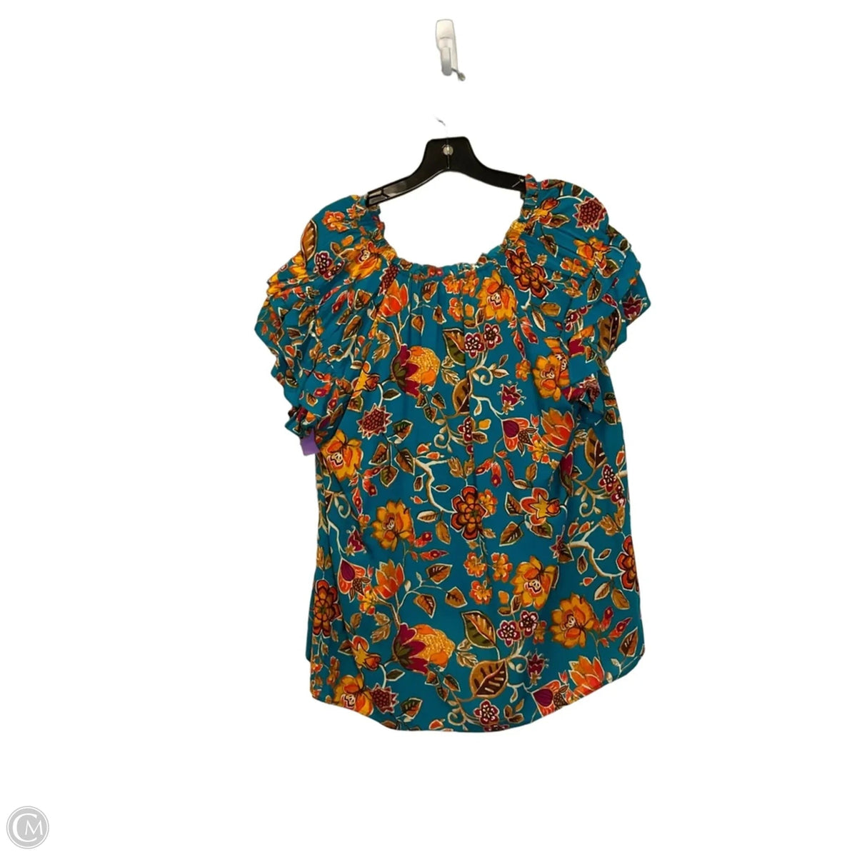 Top Short Sleeve By Rose And Olive In Blue, Size: Xl