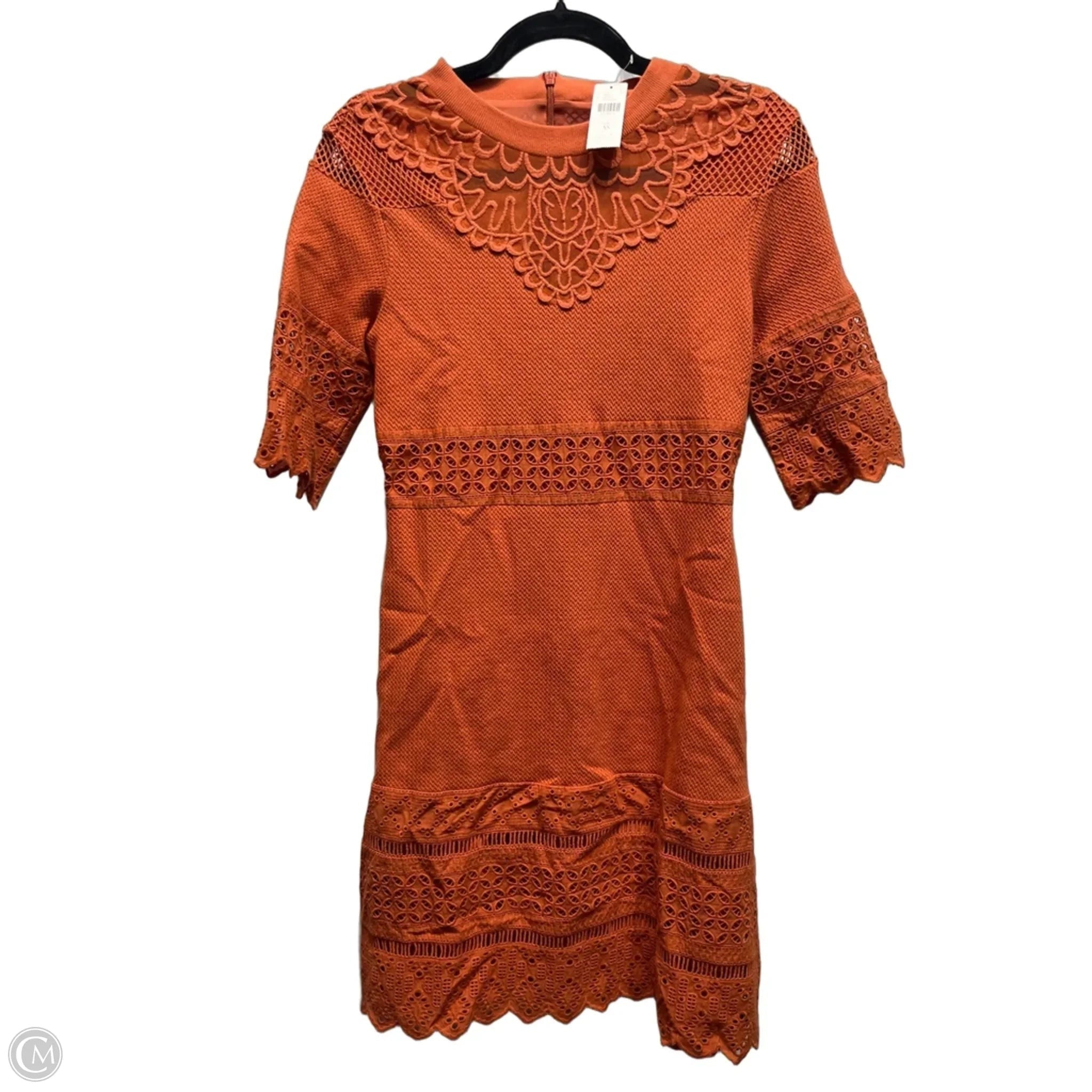 Dress Party Short By Anthropologie In Orange, Size: Xs