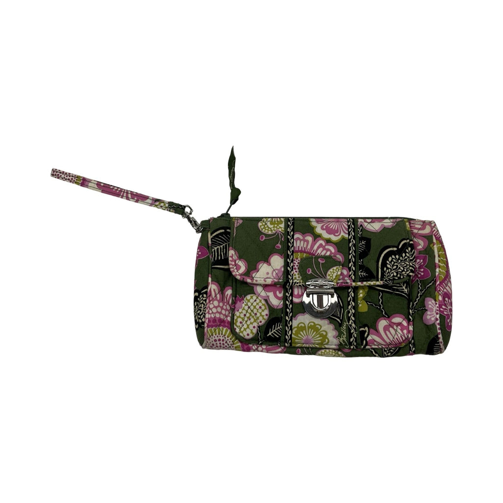 Wristlet By Vera Bradley In Green & Pink, Size:Large