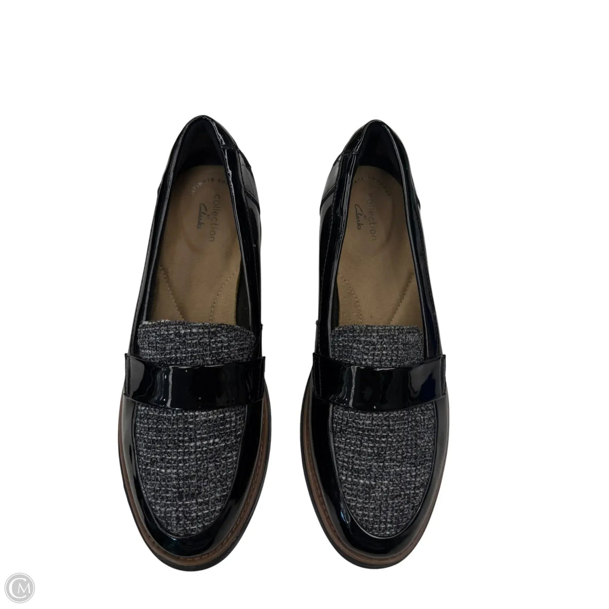 Shoes Flats By Clarks In Black, Size: 6.5