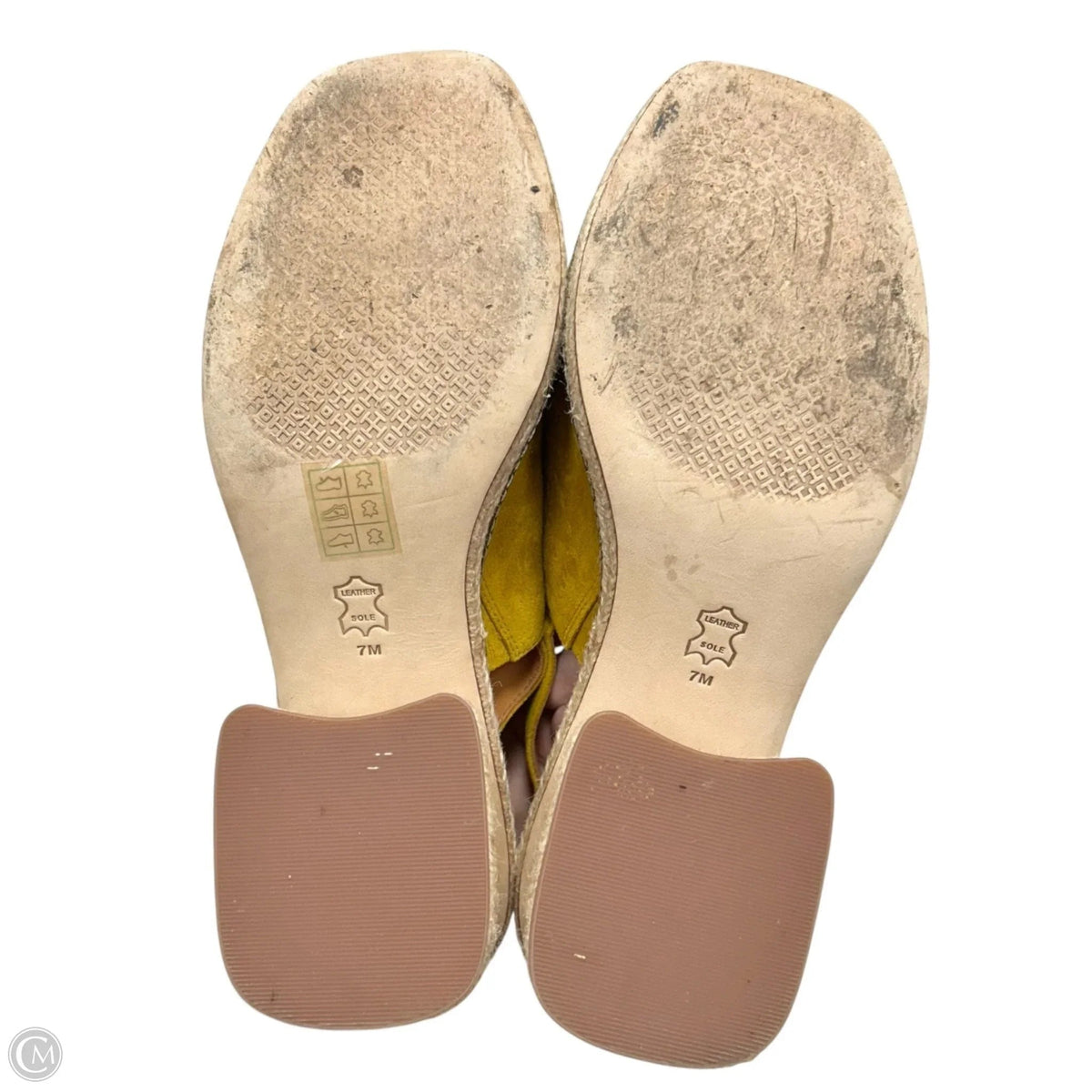 Sandals Designer By Tory Burch In Yellow, Size: 7