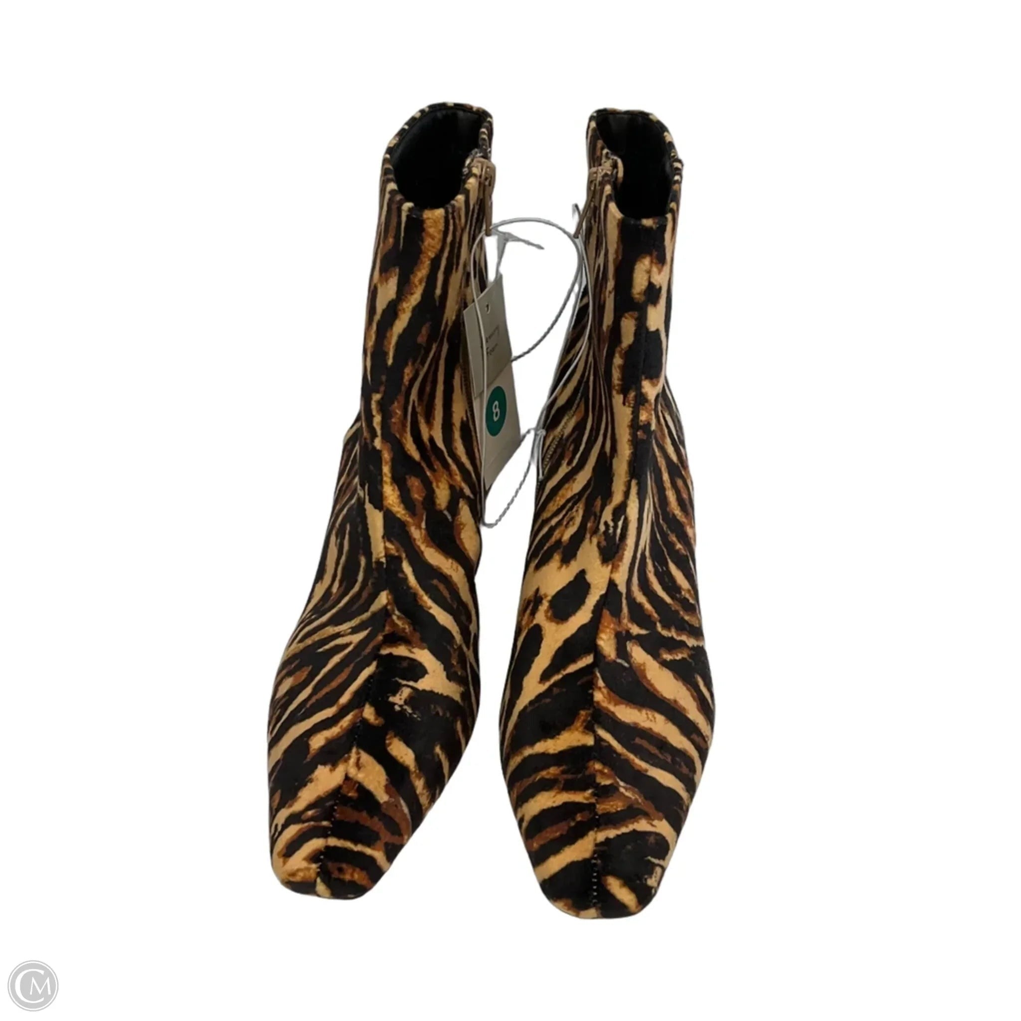 Boots Ankle Heels By A New Day In Animal Print, Size: 8