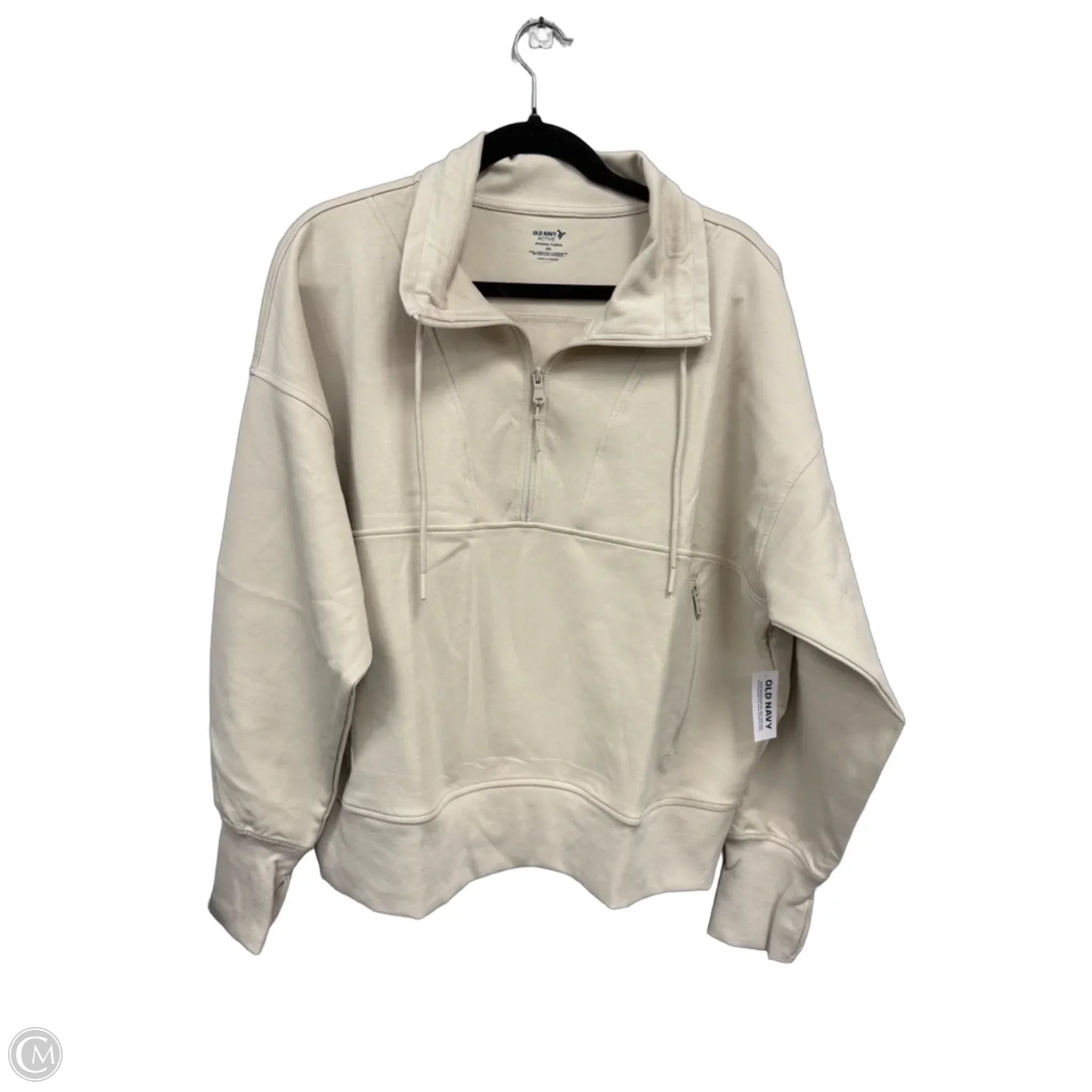 Athletic Jacket By Old Navy In Beige, Size: Xxl