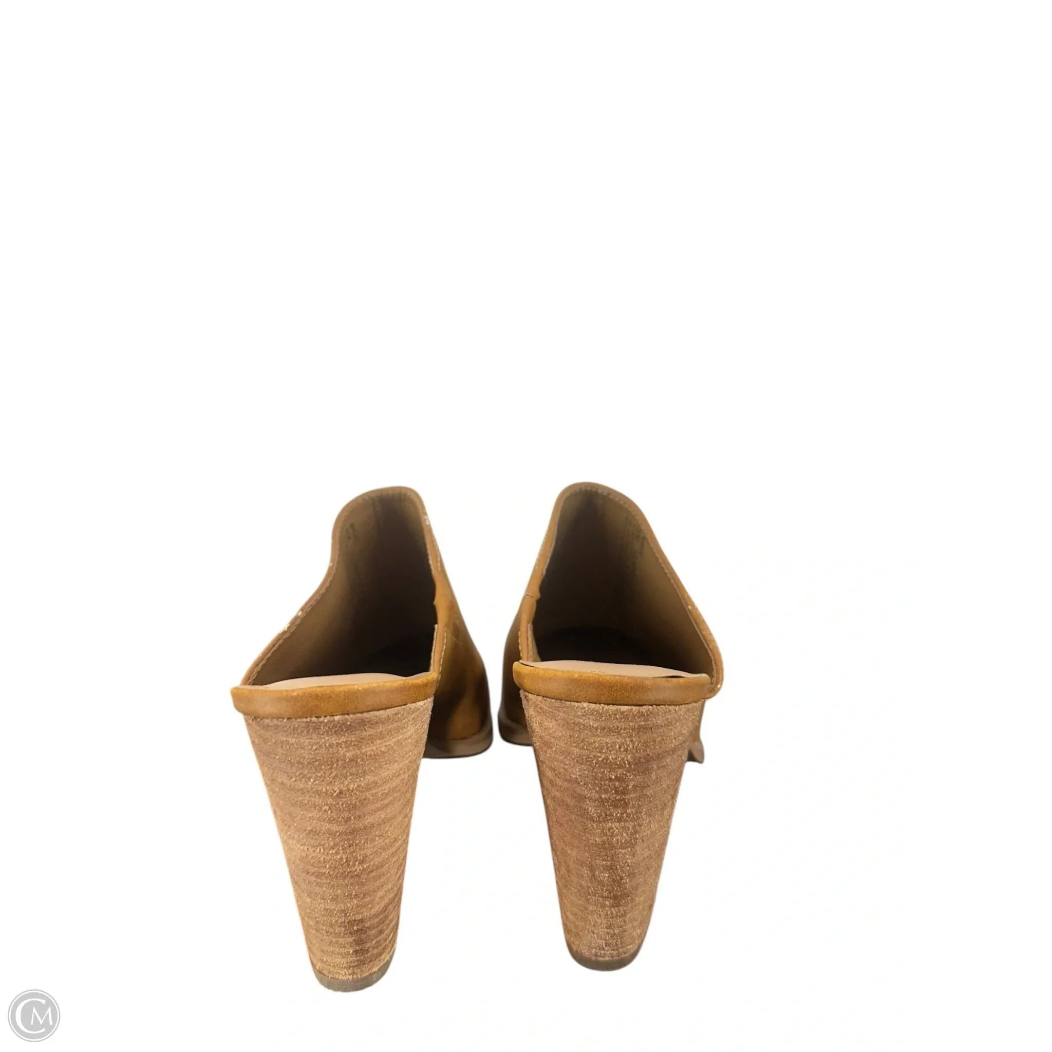 Boots Ankle Heels By Abound In Brown, Size: 8