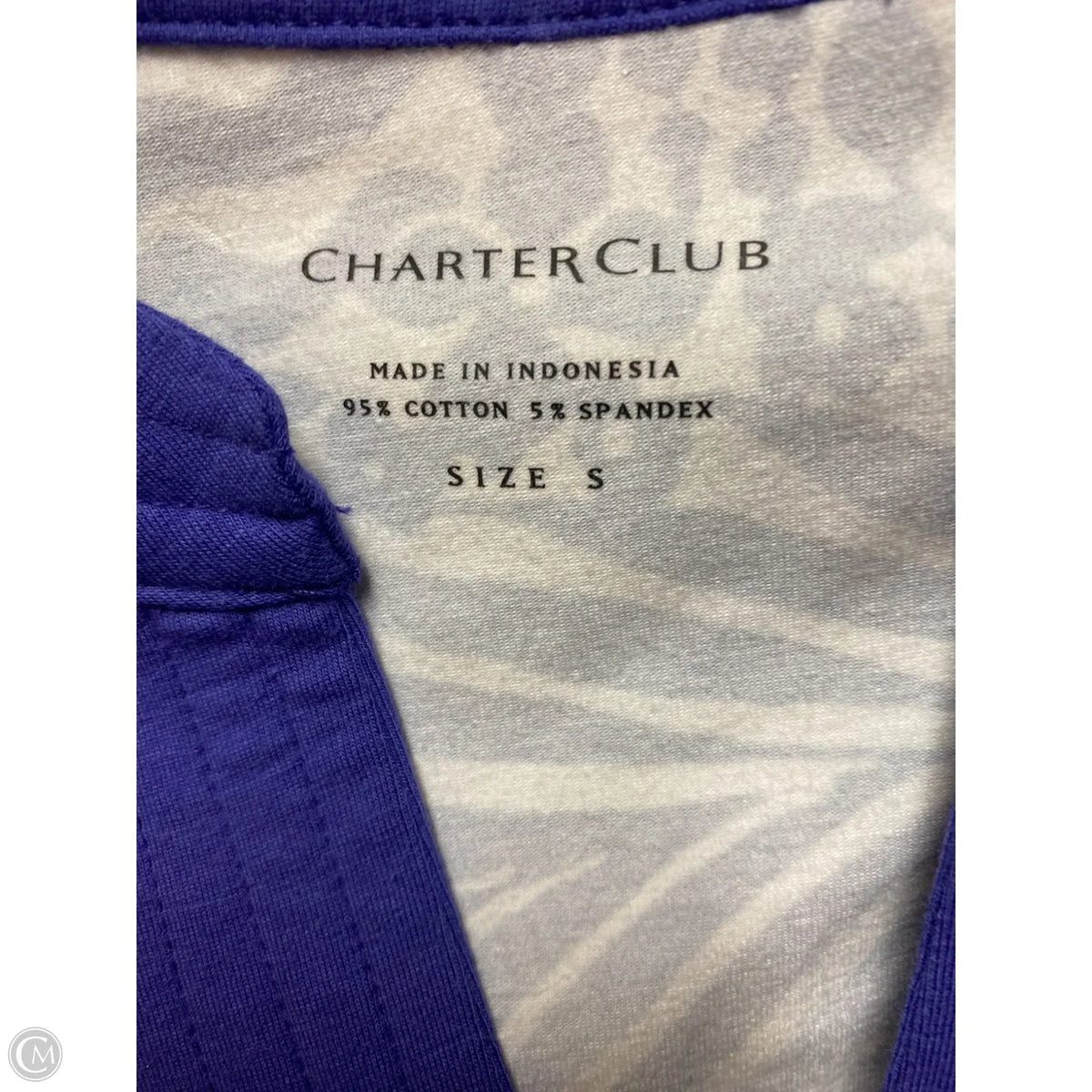Top Long Sleeve By Charter Club In Purple, Size: S