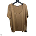 Top Short Sleeve Basic By A New Day In Brown, Size: Xxl