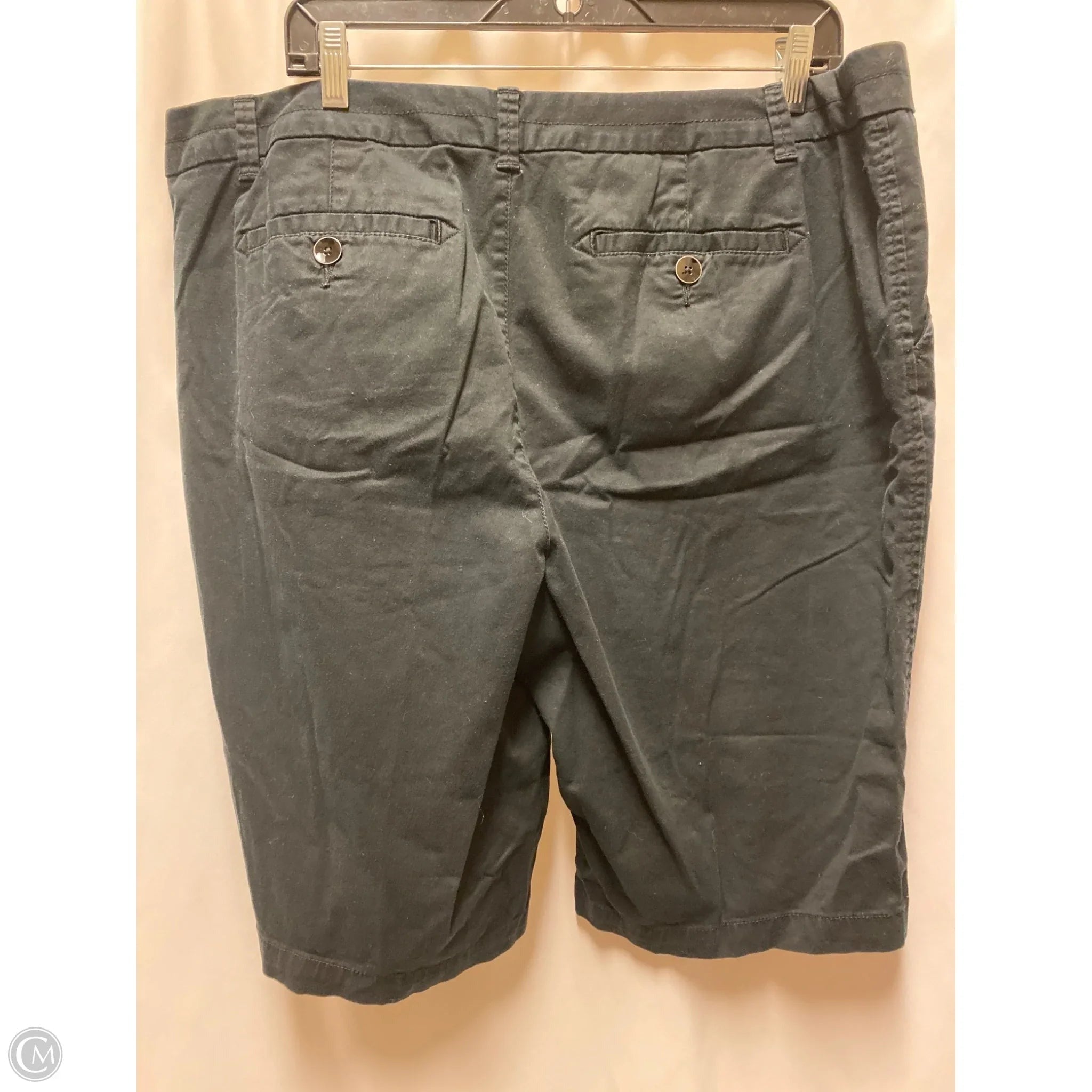 Shorts By Jcp In Black, Size: 18