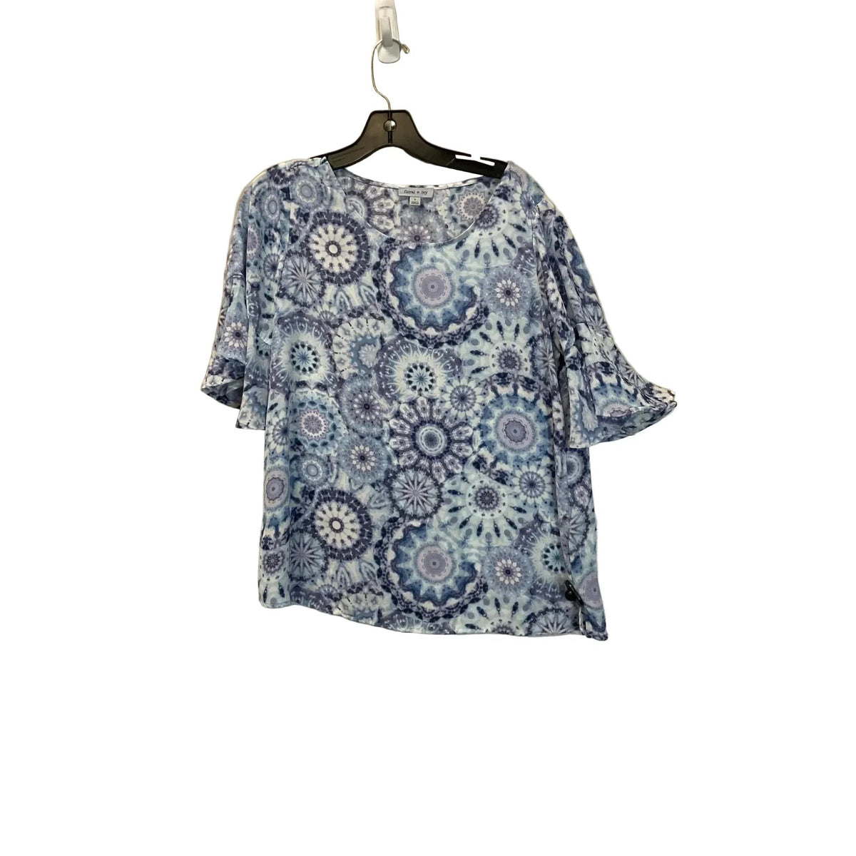 Top Short Sleeve By Clothes Mentor In Blue & Purple, Size: S