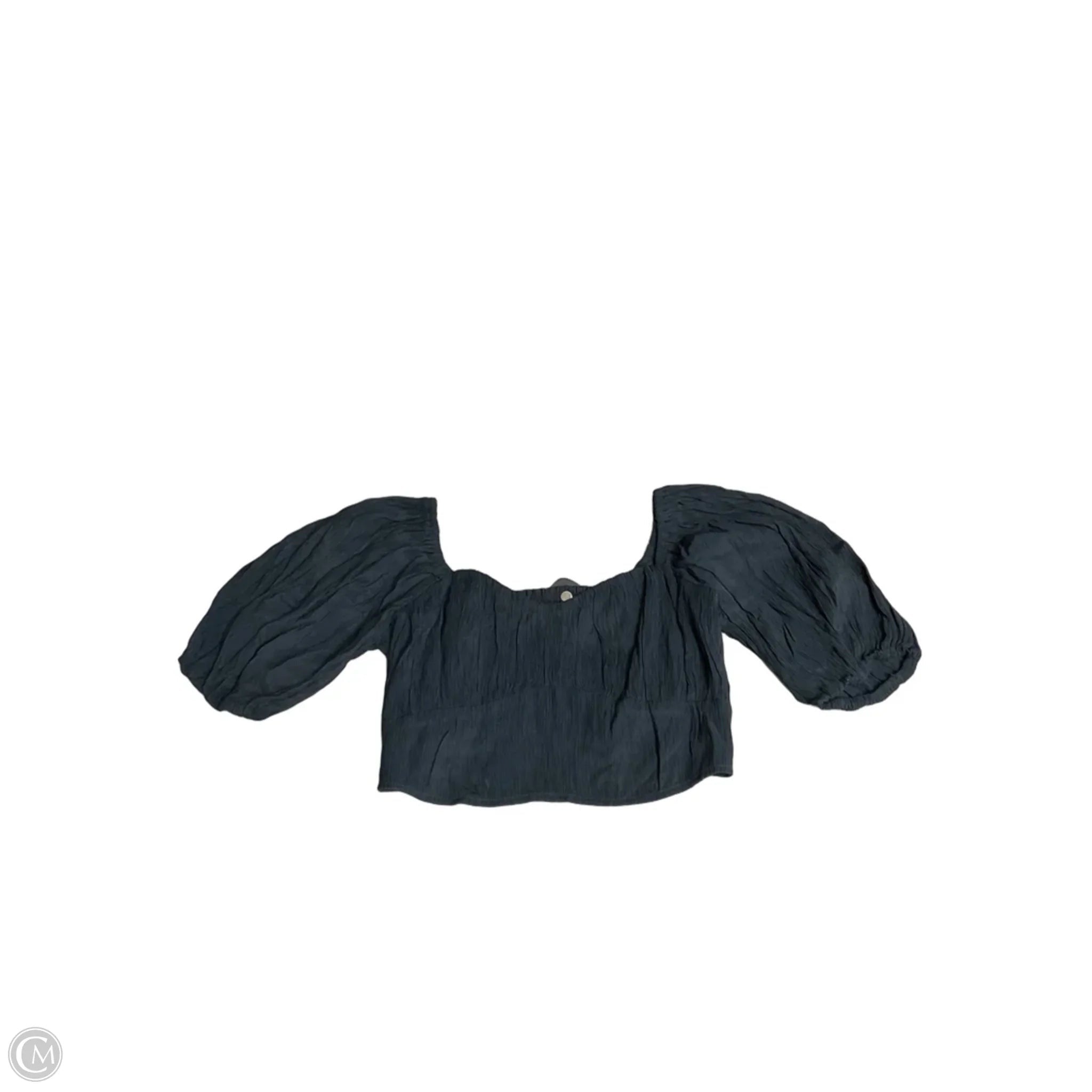 Top Short Sleeve By Abercrombie And Fitch In Black, Size: M