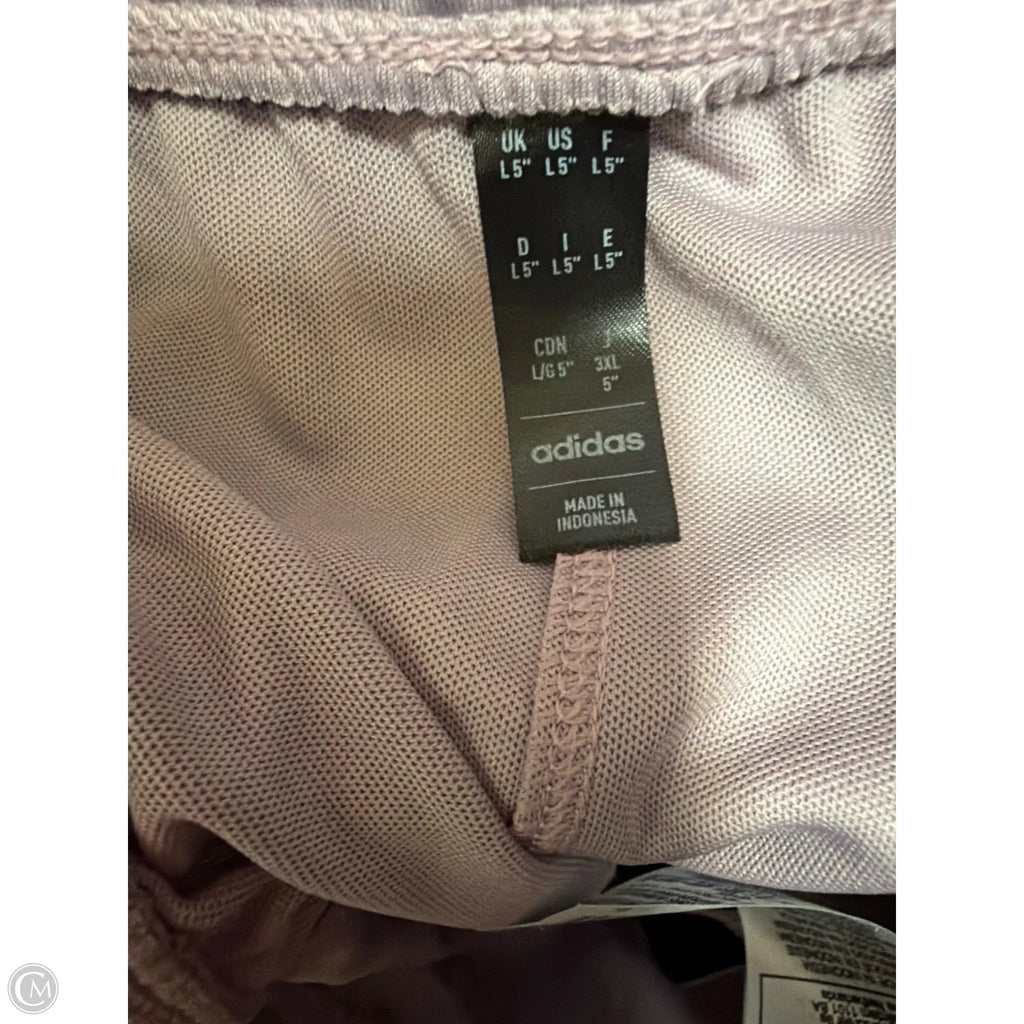 Athletic Shorts By Adidas In Purple, Size: L