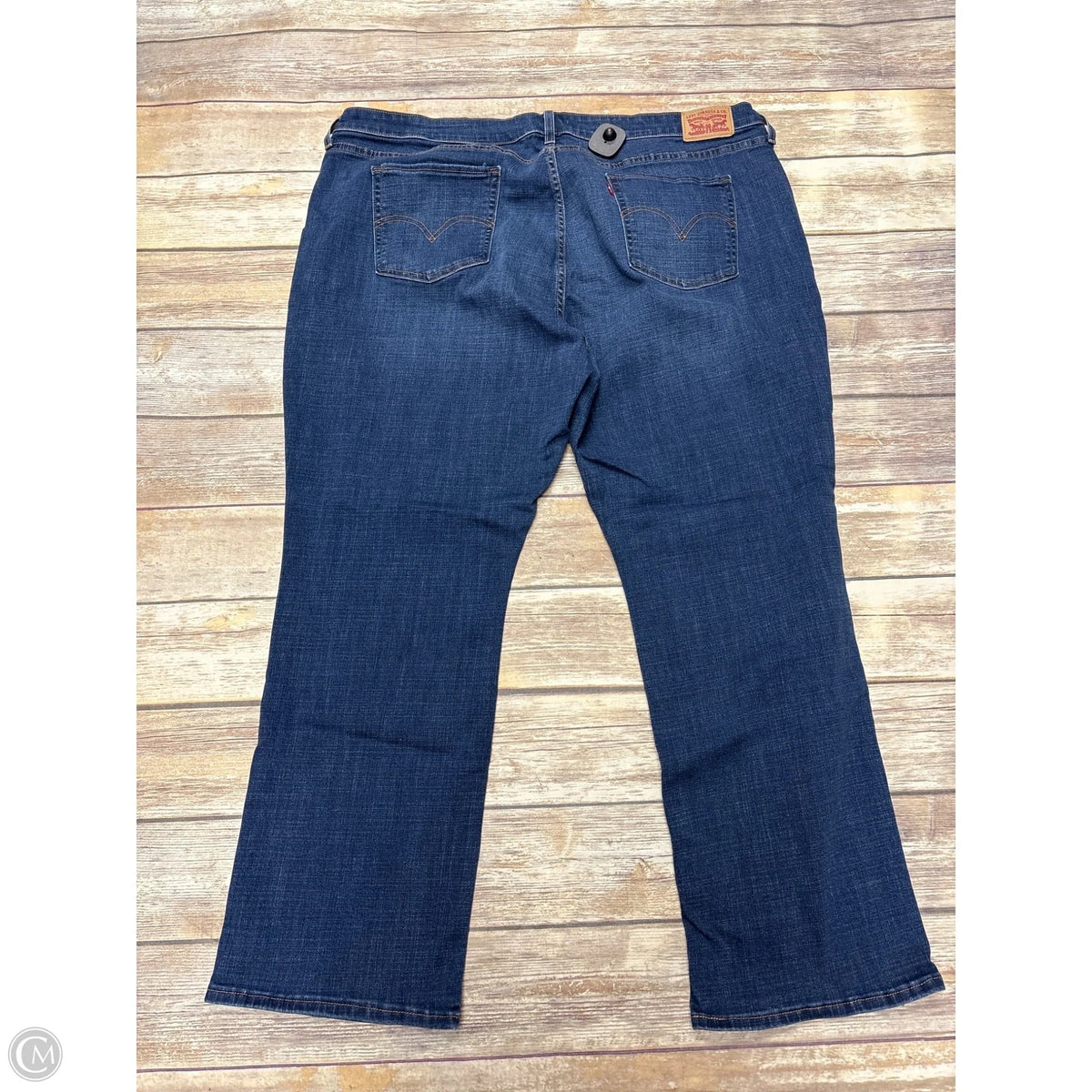 Jeans Straight By Levis In Blue Denim, Size: 26
