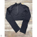 Athletic Top Long Sleeve Collar By 90 Degrees By Reflex In Black, Size: M