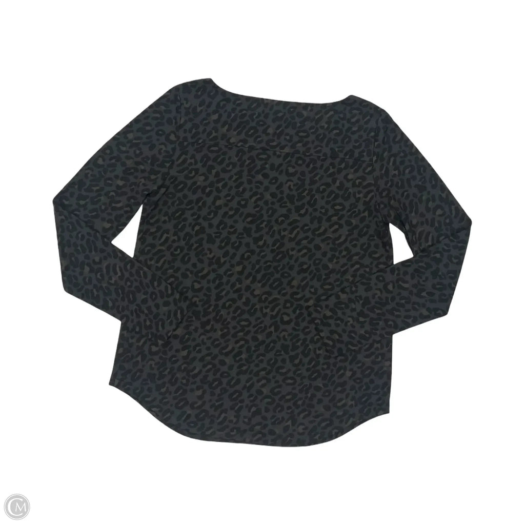 Top Long Sleeve By Ann Taylor In Animal Print, Size: M