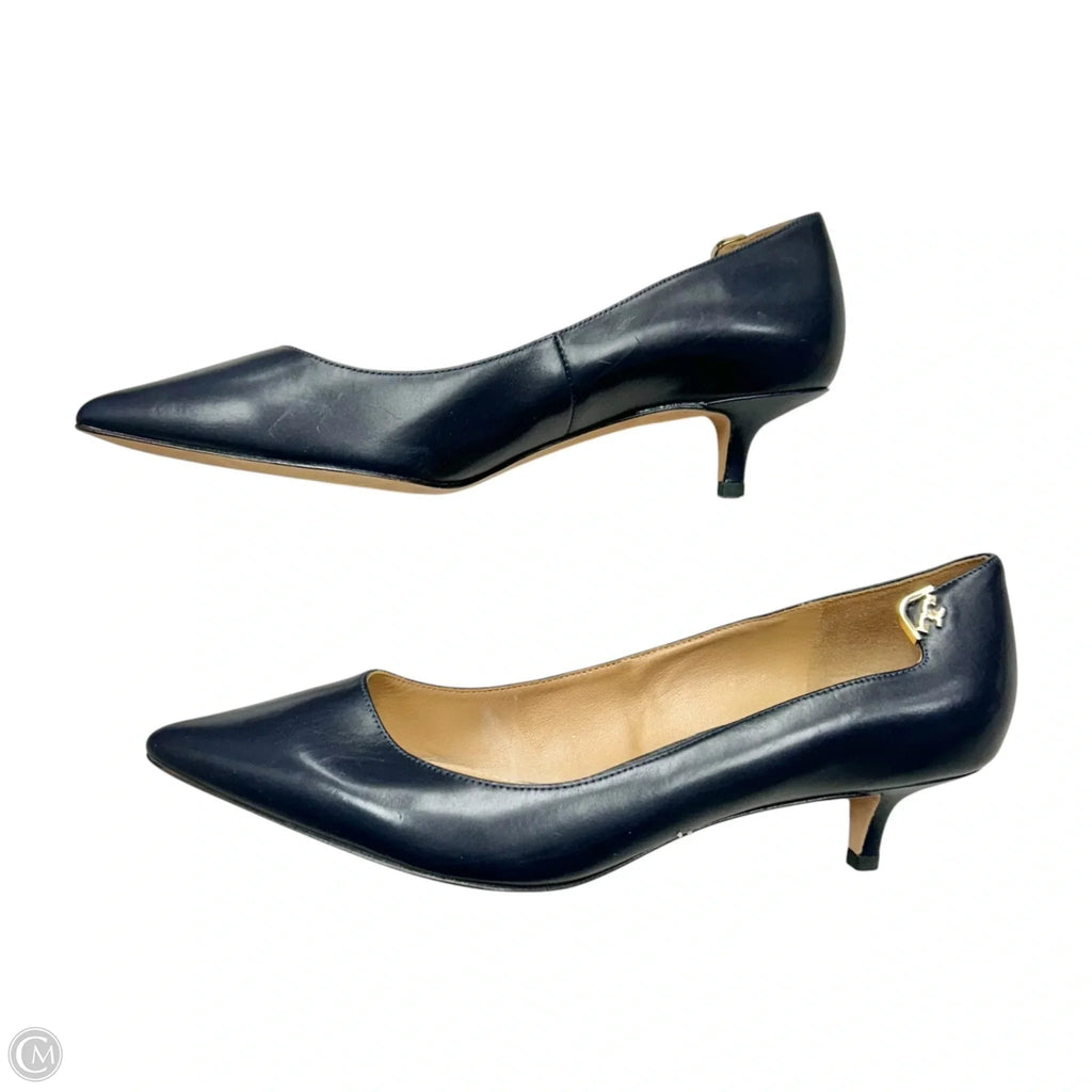 Shoes Designer By Tory Burch In Navy, Size: 9.5