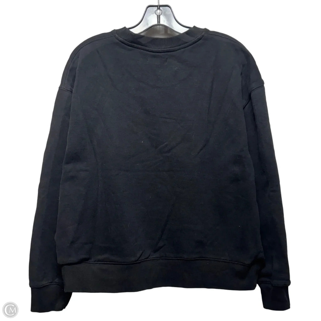 Sweatshirt Crewneck By Quince In Black, Size: L