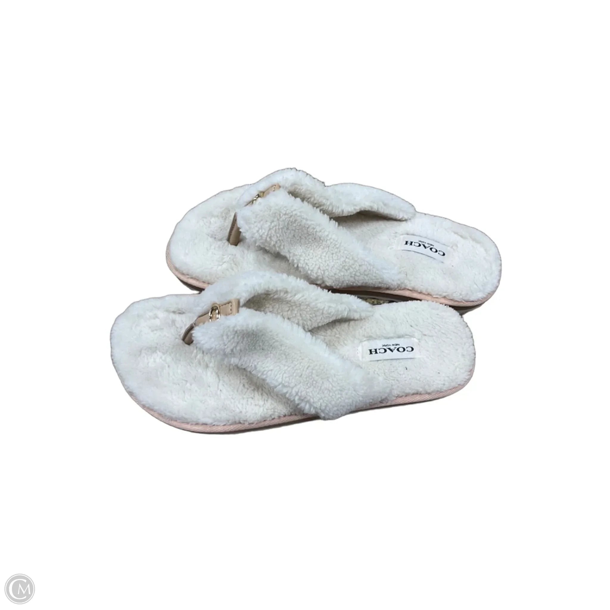 Sandals Designer By Coach In Cream, Size: 7