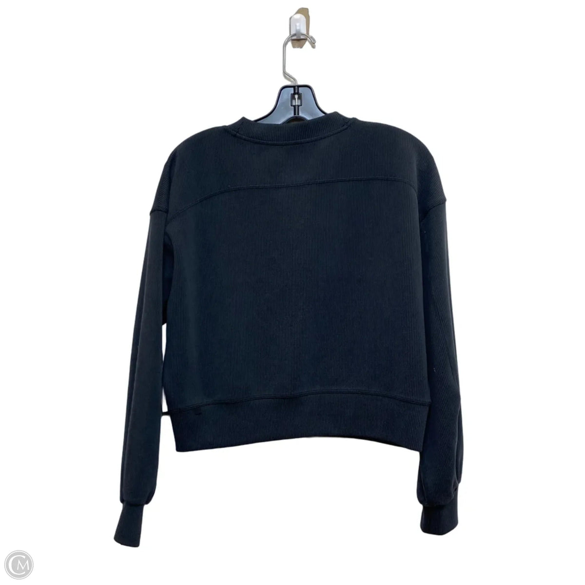 Athletic Top Long Sleeve Crewneck Designer By Lululemon In Grey, Size: Xs