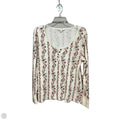 Top Long Sleeve By Lucky Brand In Floral Print, Size: Xl