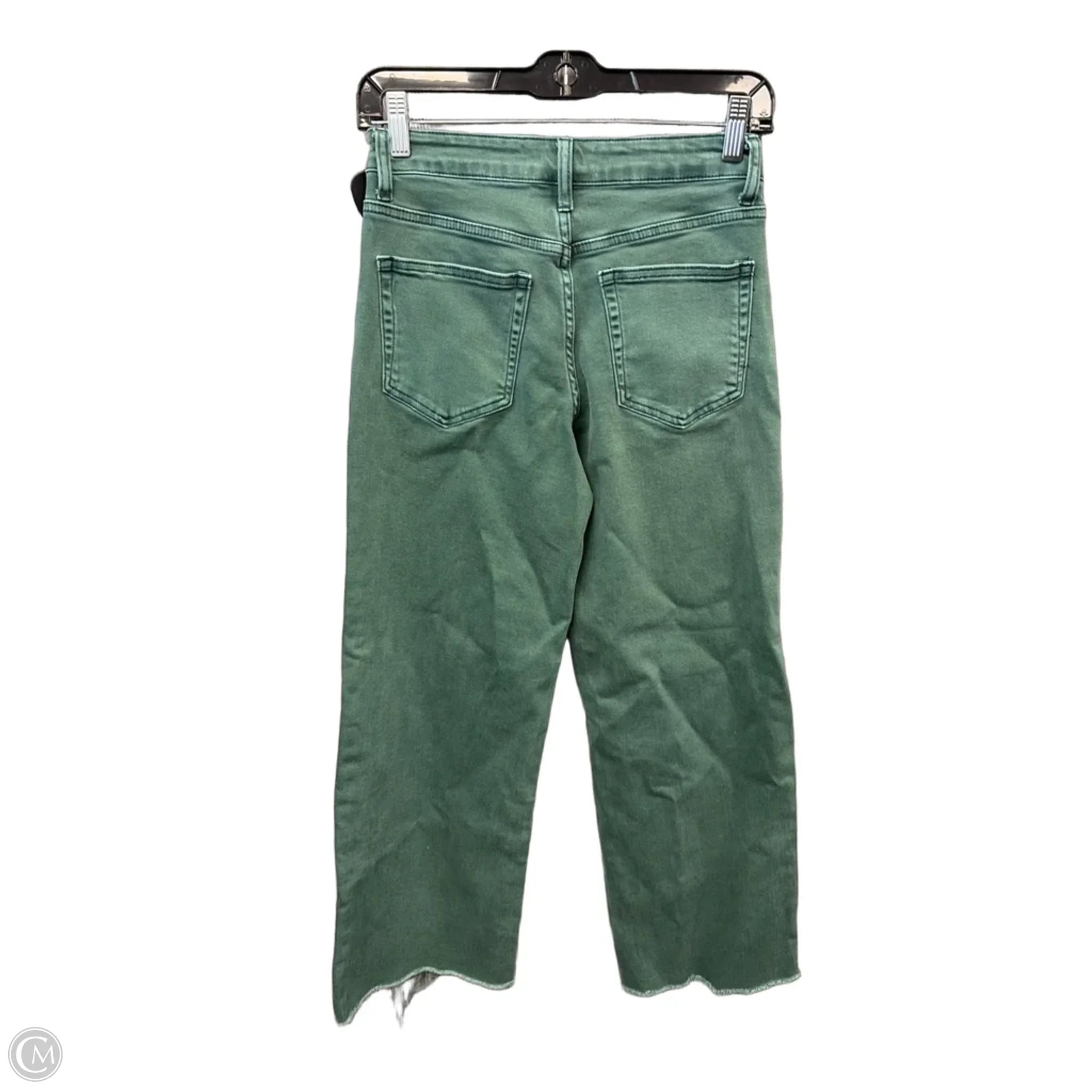 Pants Wide Leg By Vervet In Green Denim, Size: 2