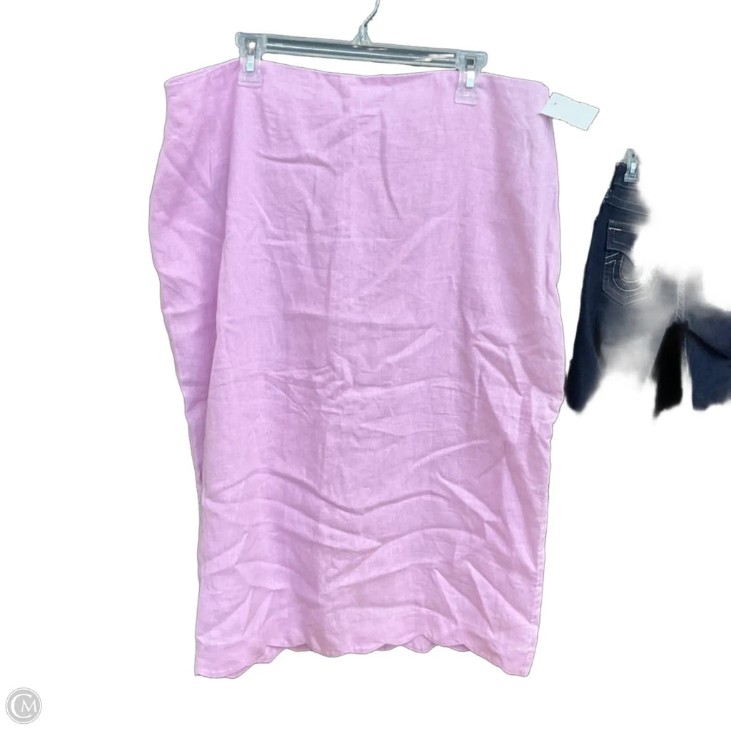 Skirt Midi By Abercrombie And Fitch In Purple, Size: 14p
