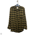 Top Long Sleeve By C And C In Black & Green, Size: Xl