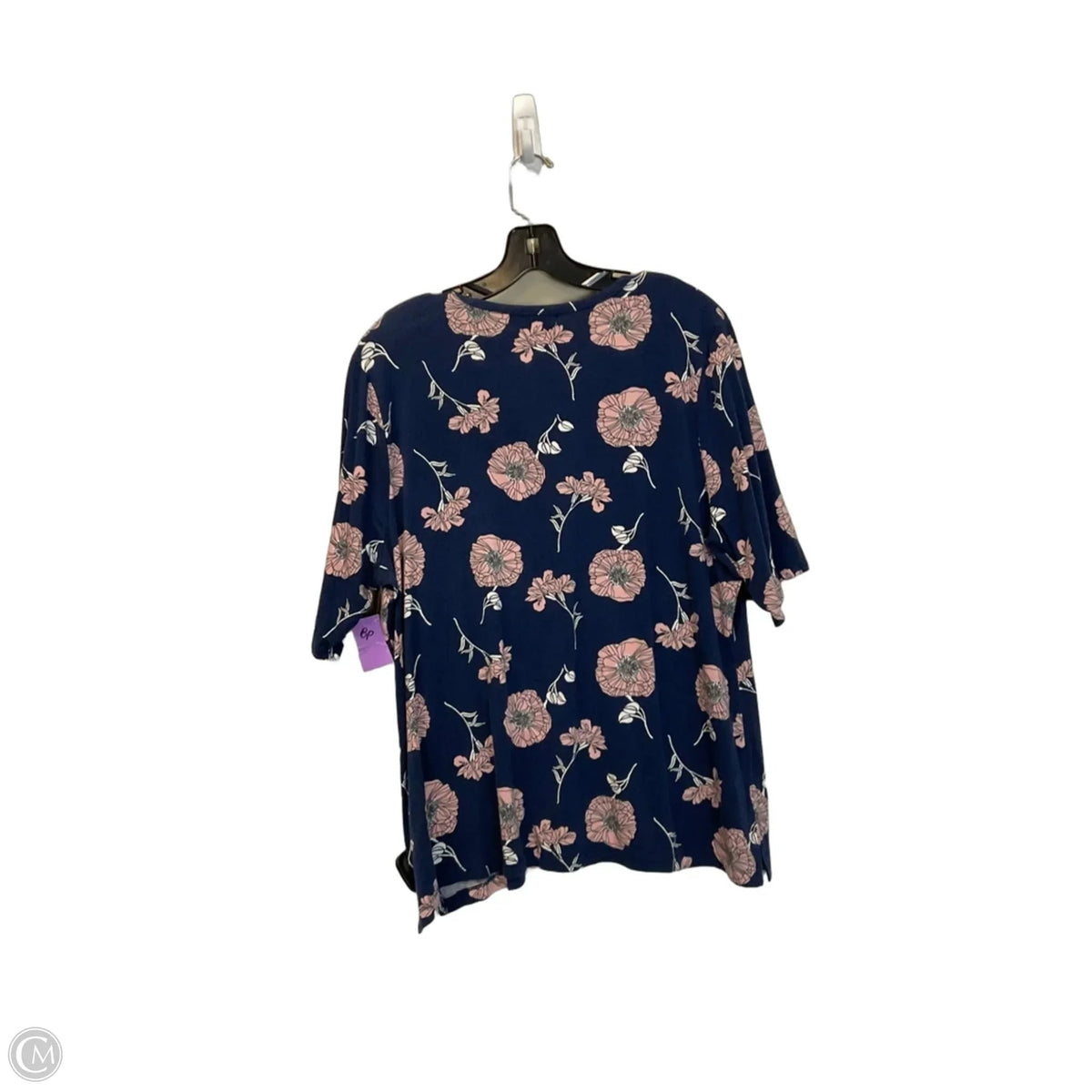 Top Short Sleeve By Liz Claiborne In Blue, Size: Xl