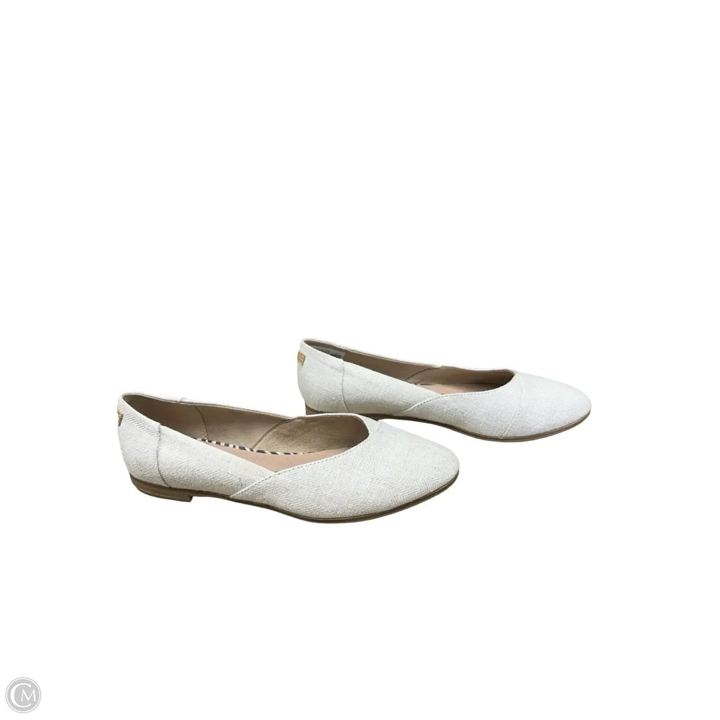Shoes Flats By Toms In Ivory, Size: 6.5