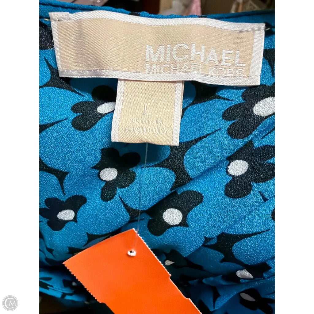Top Short Sleeve By Michael By Michael Kors In Blue, Size: L