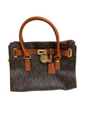 Handbag Designer By Michael Kors In Brown, Size:Medium