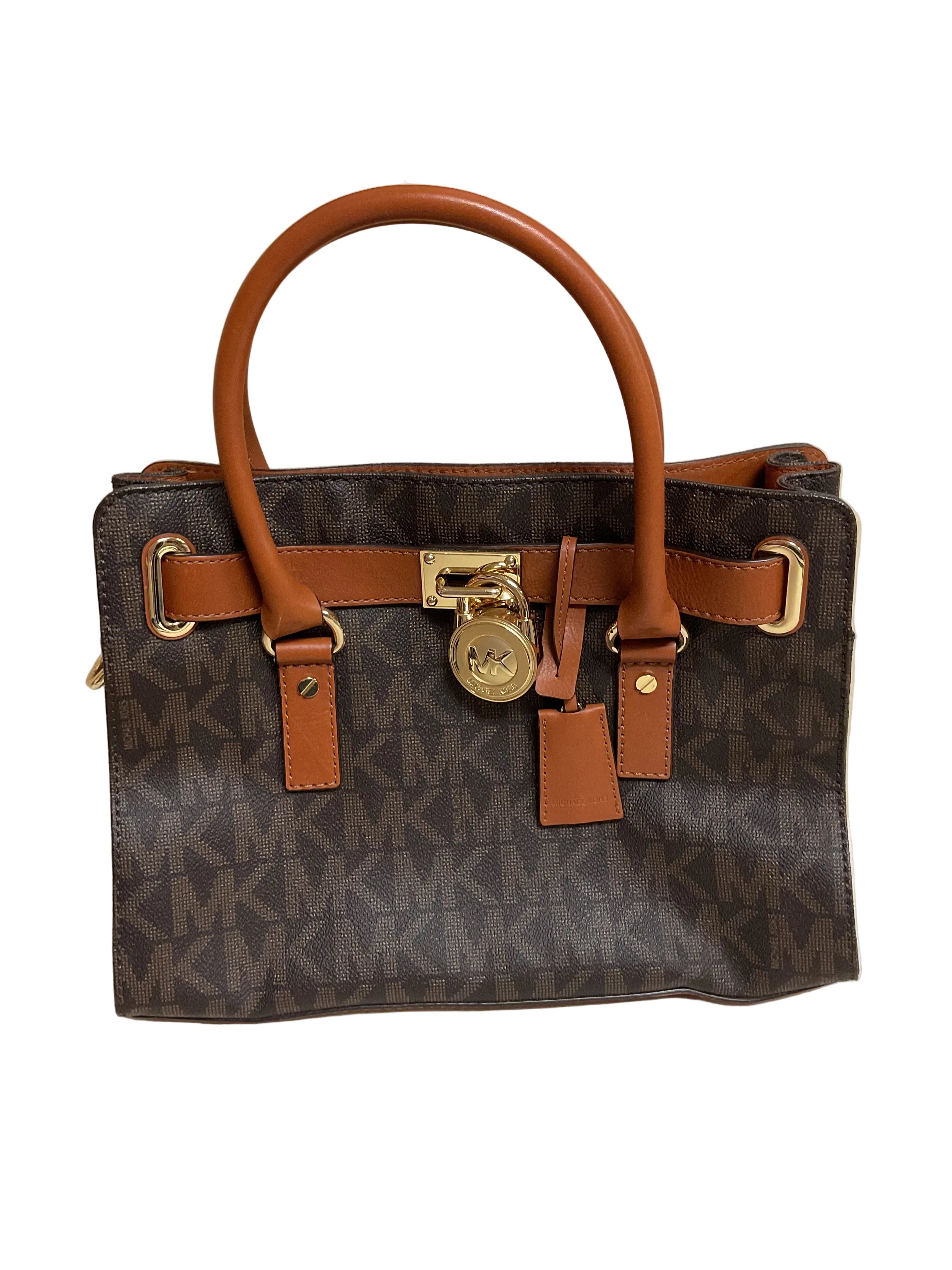 Handbag Designer By Michael Kors In Brown, Size:Medium