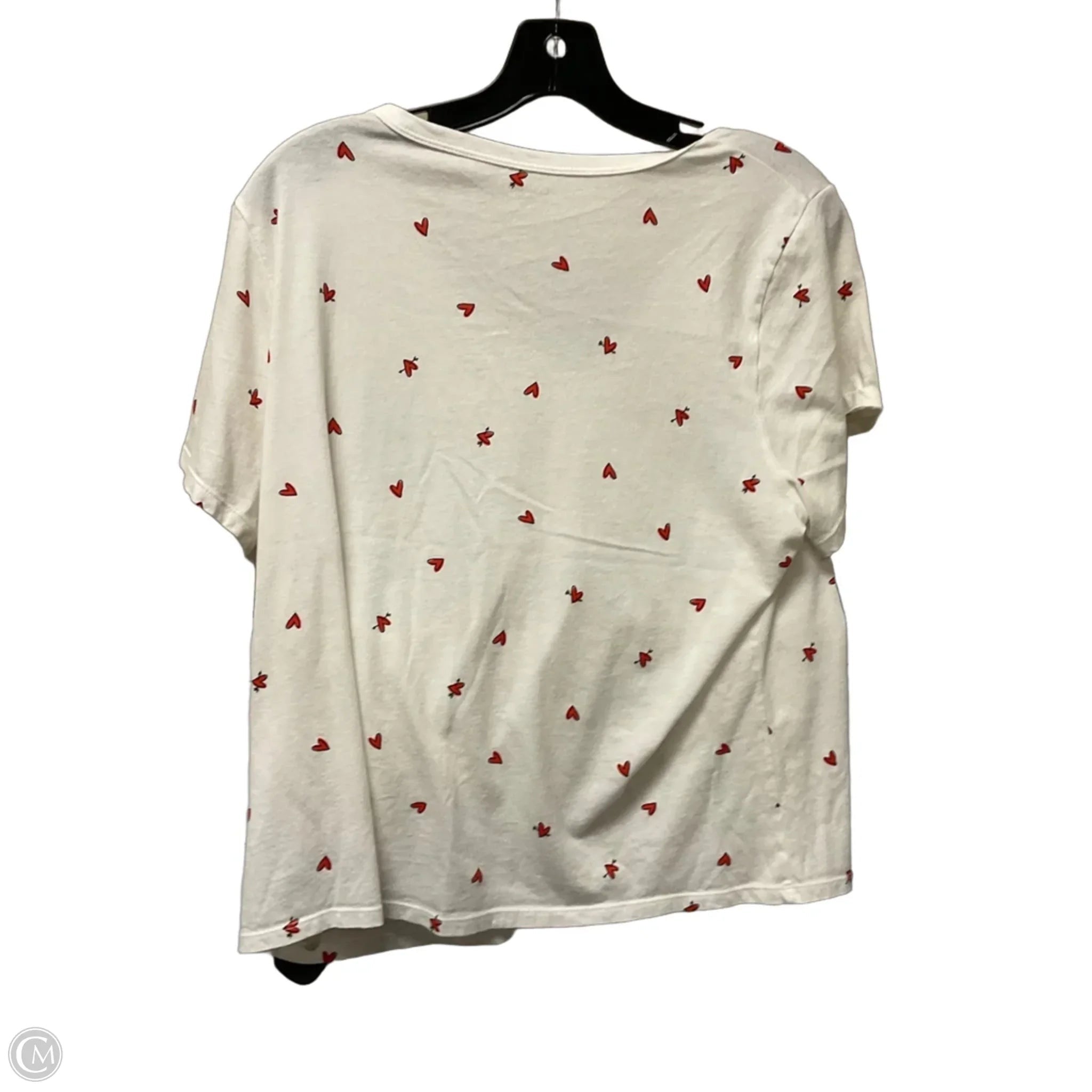 Top Short Sleeve Basic By Old Navy In White, Size: Xl