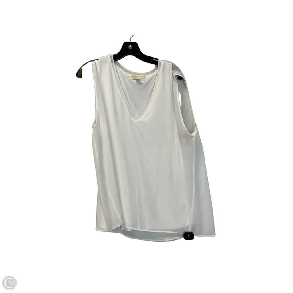 Top Sleeveless By Michael By Michael Kors In White, Size: L