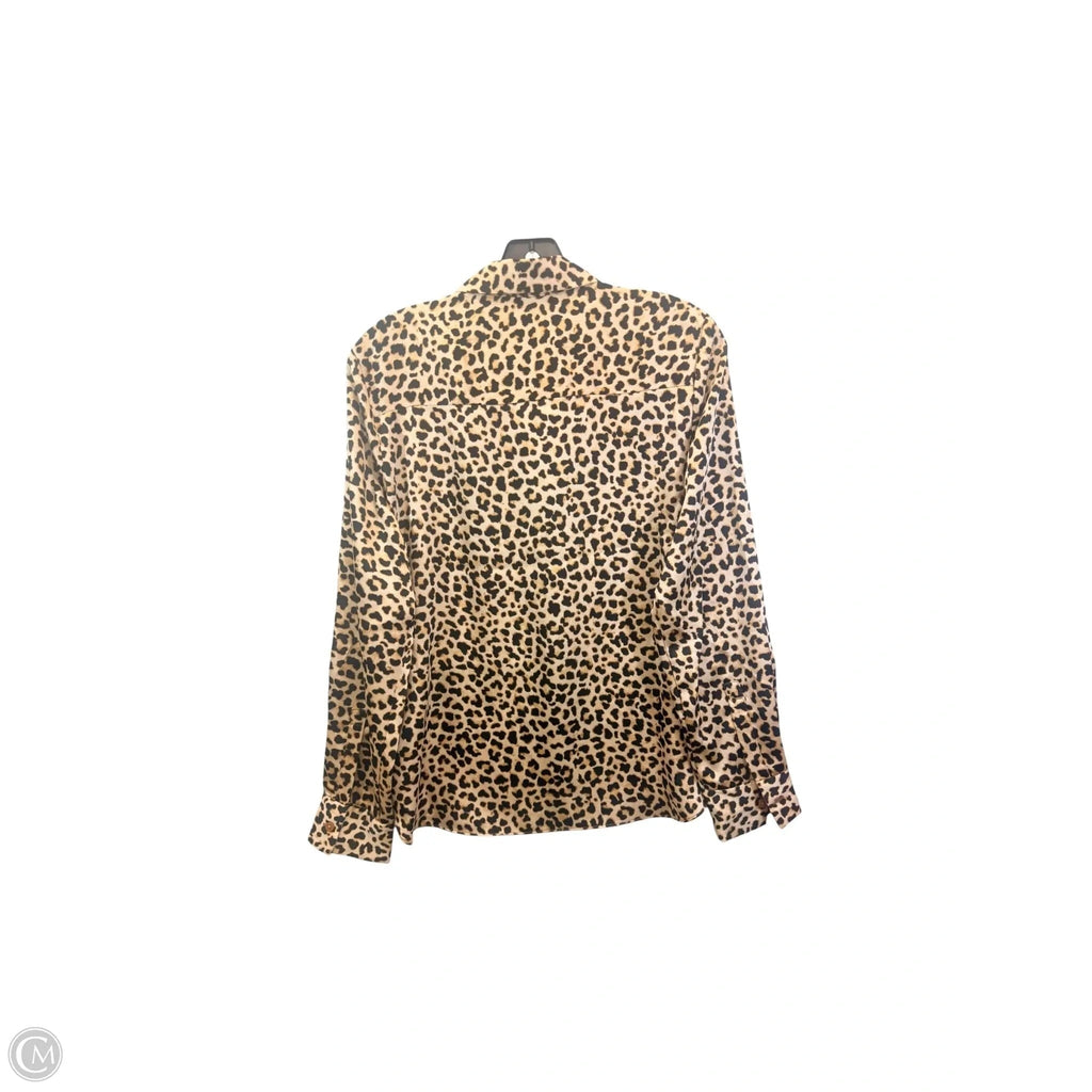Top Long Sleeve By A New Day In Animal Print, Size: S